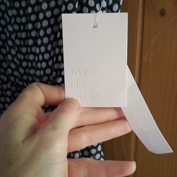 Elegant Black and White Polka Dot Maxi Dress - Picture 10 of 11